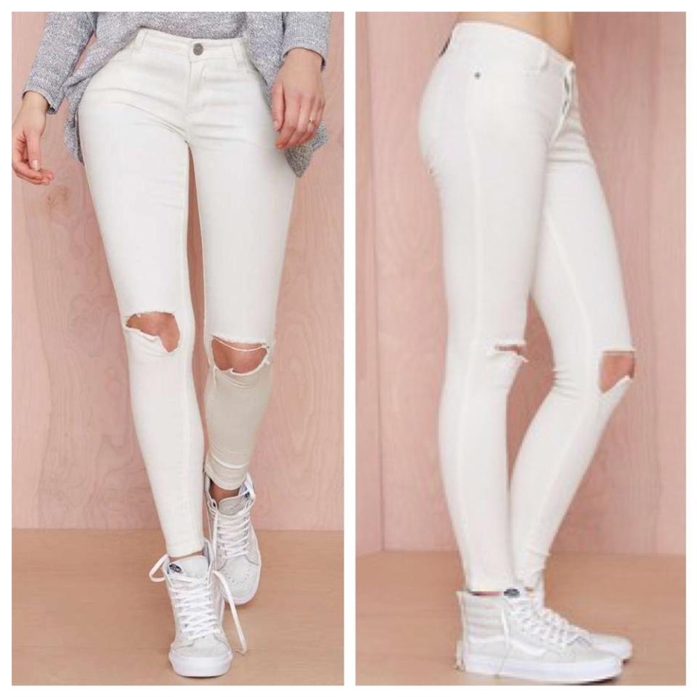 Unif Push Distressed Skinny Jeans